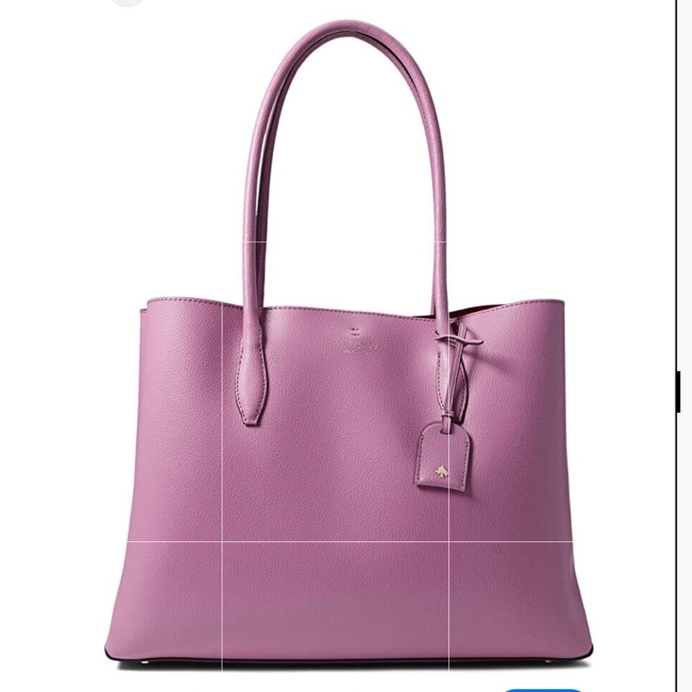 kate spade Purple Tote with Structured Shape and Luxurious Leather